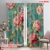 2pcs,2D Plane Printing Popular Curtain Panels Floral Elegance(1) Versatile Fabric (without Rod) Gifts for Bedroom, Living Room,