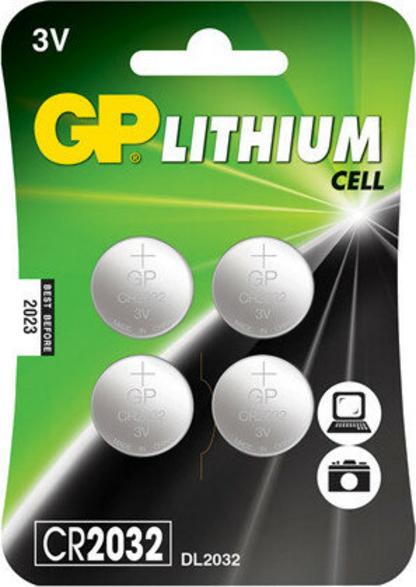 Gp cr2032-u4 button cell batteries