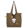 New nylon cute girl embroidered shoulder bag student class bag literary hand canvas bag tide