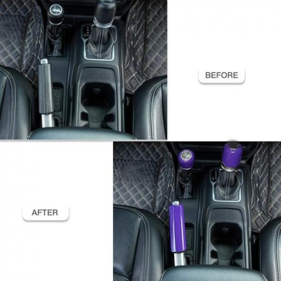 Center Handbrake Brake Gear Shift 4WD Trim Cover for 18+ Jeep Wrangler JL Purple