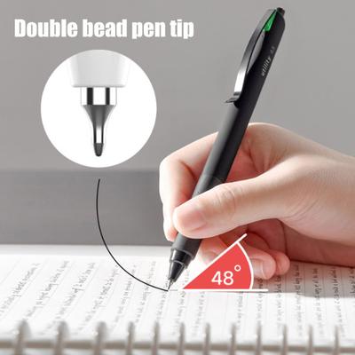 Gel Pen Quick-Dry Black Ink 0.5mm Smooth Writing Pen for Exams Office Non-Slip Grip Silent Click Retractable Pen for Library Classroom