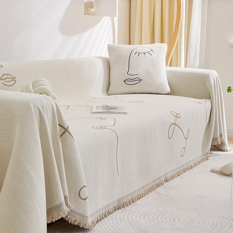 Sofatuch Vier Jahreszeiten Universal rutschfeste Sitzkissen Chenille Sofabezug Stoffbezug Bezug Vollbezug Handtuch
