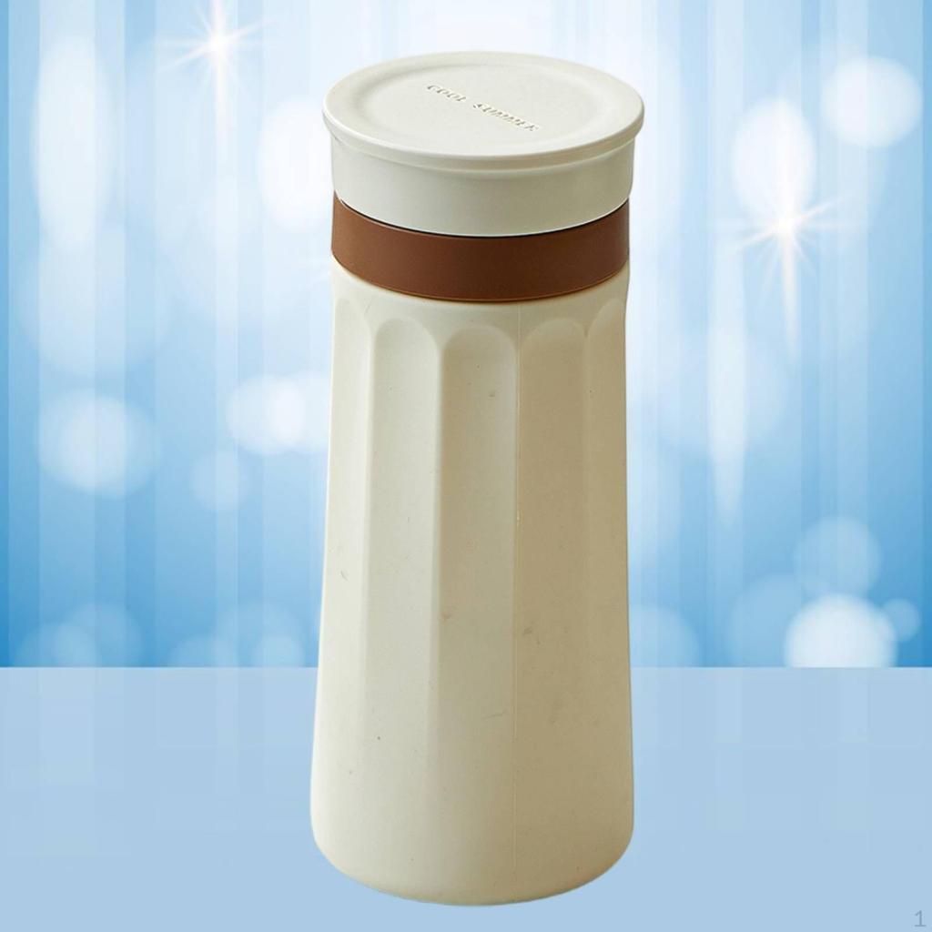 Water Bottle for Travel Leak Silicone with Portable Lid Suitable Office Camping Beach Hiking