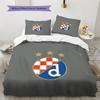 GNK Dinamo Zagreb Pattern Bedding Quilt Set  Home Decoration  Gift (1 * Duvet Cover + 2 * Pillowcase  Without Core)