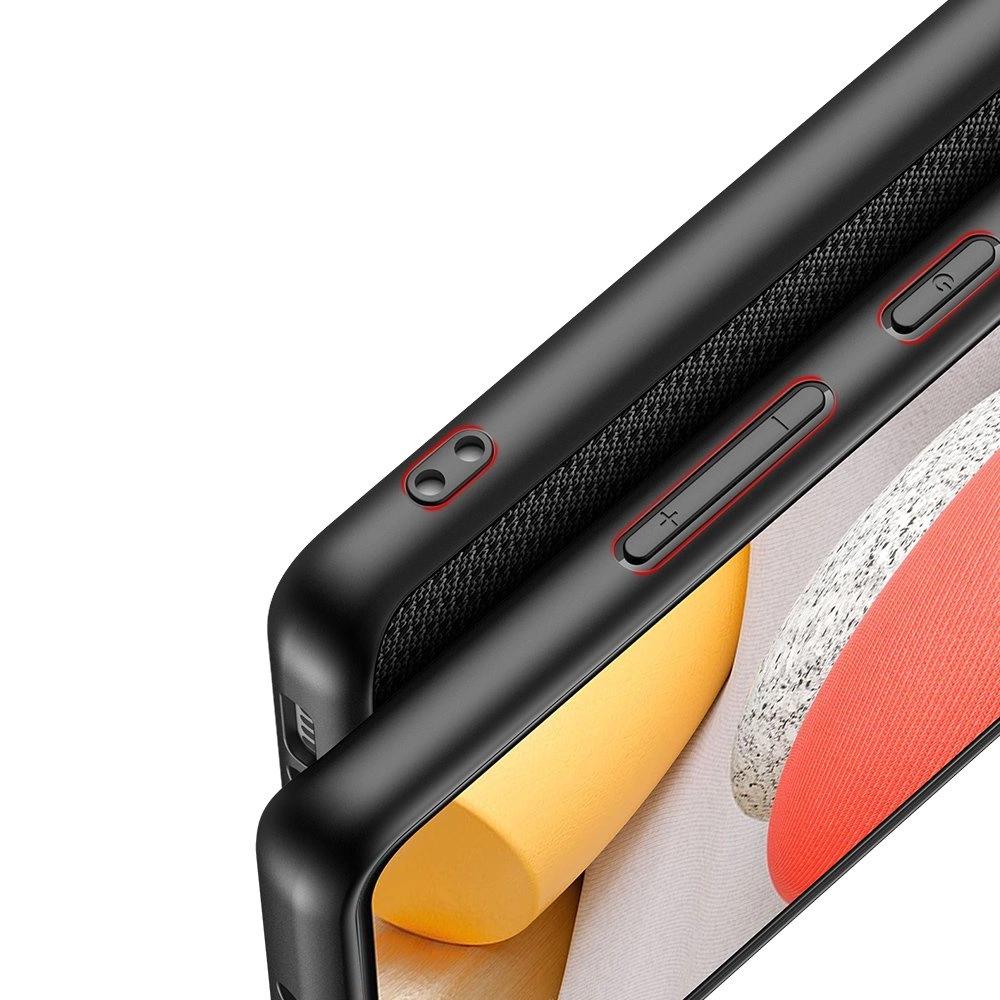 Dux Ducis Fino Etui Pokrowiec Pokryty Nylonowym Materiałem Samsung Galaxy A42 5G Czarny