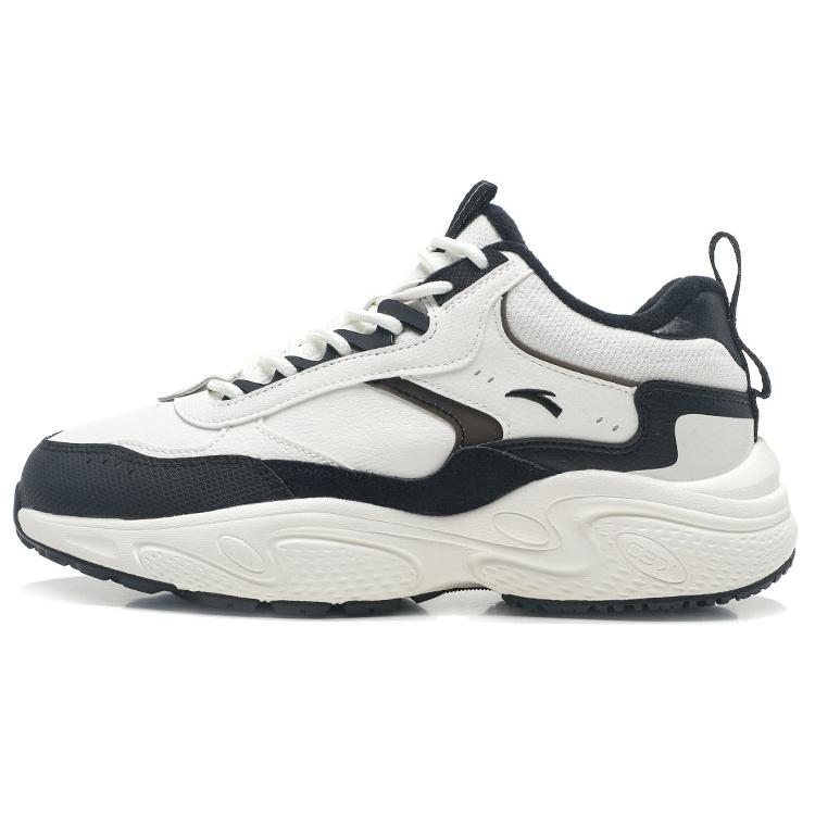 New Anta Life Collection Waterproof And Warm Low Top Casual Shoes Men's White Black 912348981-2