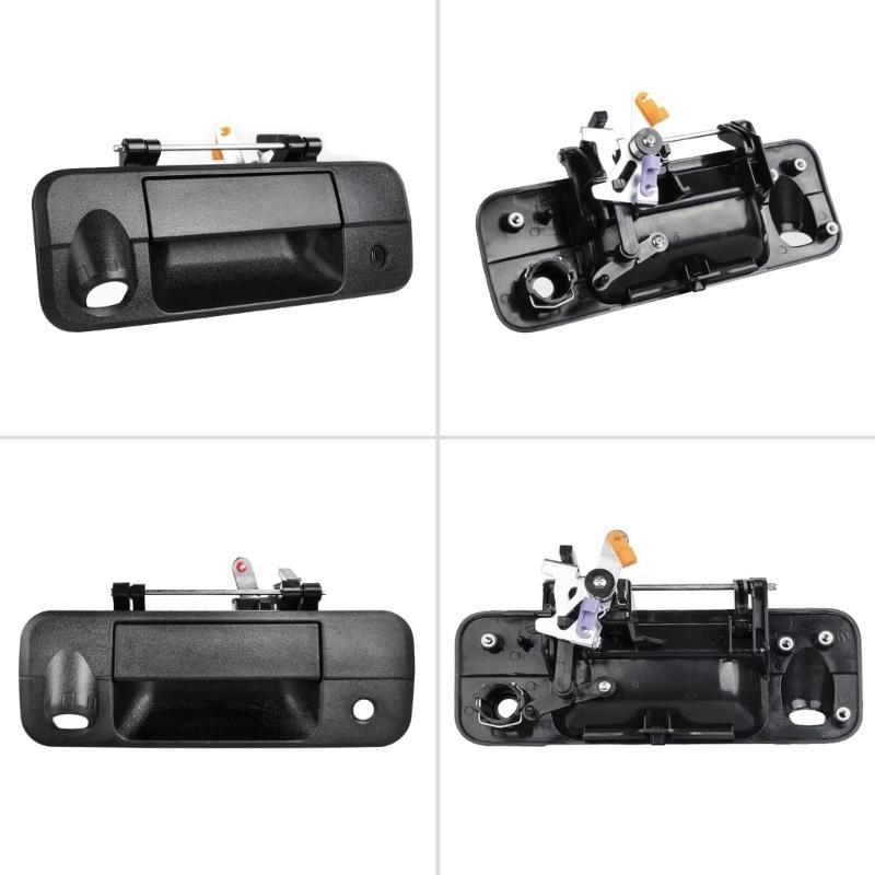 Rear Tailgate Handle Back Door Handle for Toyota Tundra 2007 2008 2009 2010 2011 2012 2013 Texture Black 69090-0C050 690900C050