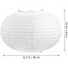 Uonlytech Home Decor Paper Pendant Lamp Shade, Round Rice Paper Handmade Ambient Lampshade Hanging Paper Lamp for Home Pendant Lights, 30X30X19cm