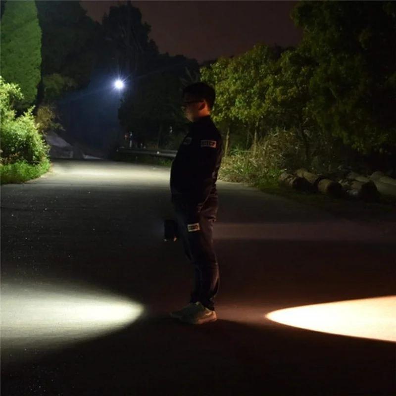 Double Head Handheld 10000mAh  Searchlight USB Rechargeable LED Super Bright Flashlight High Power Floodlight For Fishing Camping