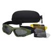 3 Lens Protective Goggles Sport Goggles Men Tactical Sunglasses clear Glasses
