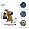 Solar Dog Sculpture Ornament Night Light Outdoor Waterproof Garden Decoration Creative Lawn Landscape Light As a Gift