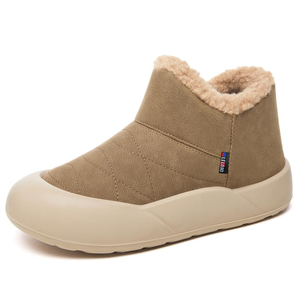 Cotton Shoes, Winter Women's New Warm Women's Boots, Boots with Fleece, Thickened Snow Boots, Cold Protection and Warm Cotton Boots