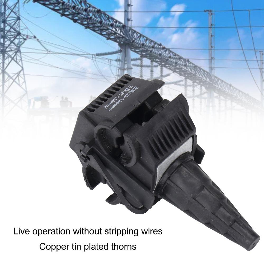 2PCS JJC-6 Cable Connector Non Peeling 1KV Rated Insulation Piercing Connector Insulated Multi Cable Connector