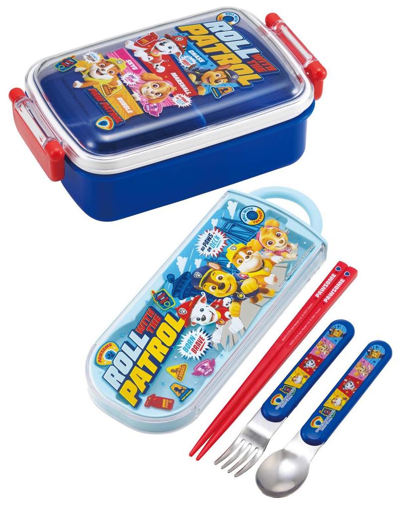 Skater Trio Set of and Paw Patrol for Made in Chopsticks, Spoon, Fork, 24, Kids, Antibacterial, Japan, TACC2AG-A