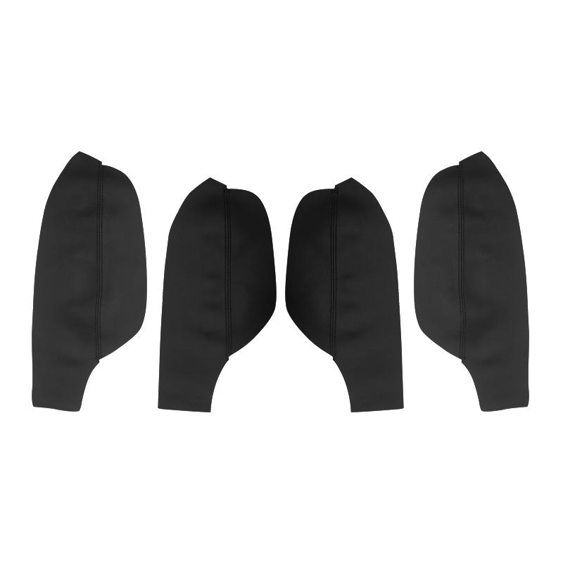 4ks kožený interiér auta z mikrovlákna Panel kliky dveří / Obložení krytu loketní opěrky dveří pro VW Tiguan 2008 2009 2010 2011