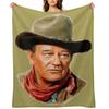 John Wayne the Duke Throw Blanket For Decorative Sofa Luxury Designer Bed covers Soft Big Blankets