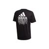 Adidas Logo Print Round Neck Short Sleeve Training T-Shirt Men Tops Black GD5920