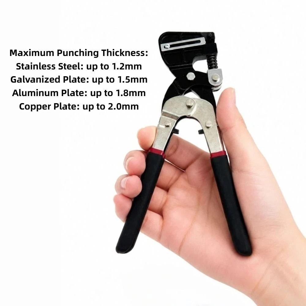 Stainless Steel Sheet Metal Hole Puncher Professional Punching Pliers Ceiling
