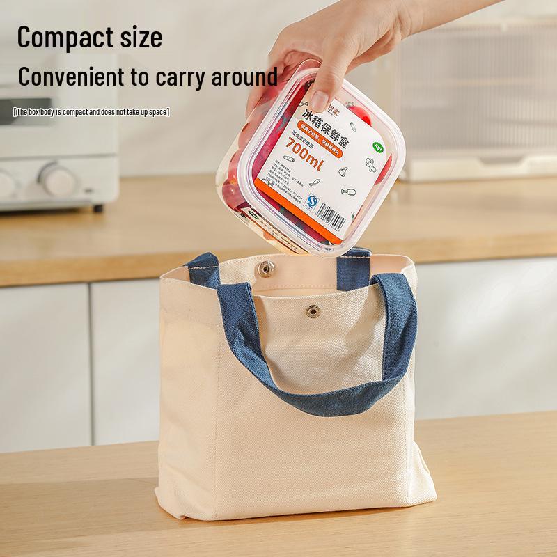Rectangular Transparent Sealed Food Storage Set for Refrigeration