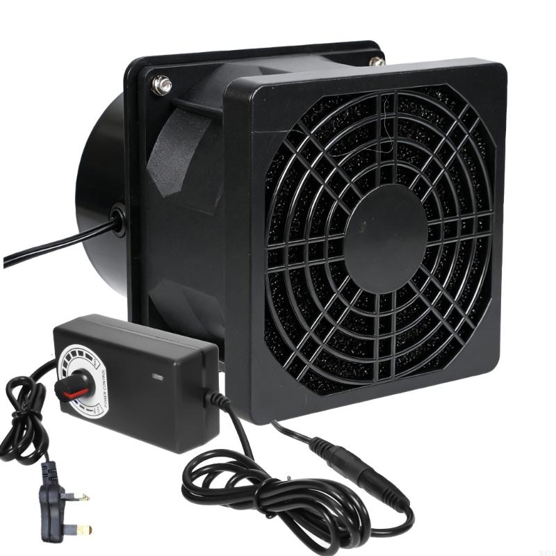 Inline Duct Fan Ventilation Exhaust Fan Filter Duct 12V 0.9A Blowe M4YD