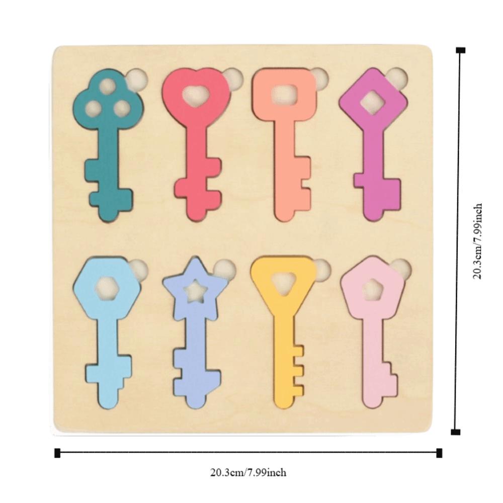 Wooden Locks Keys Montessori Educational Toy Fine Motor Skills Training Toy  Parish Activities