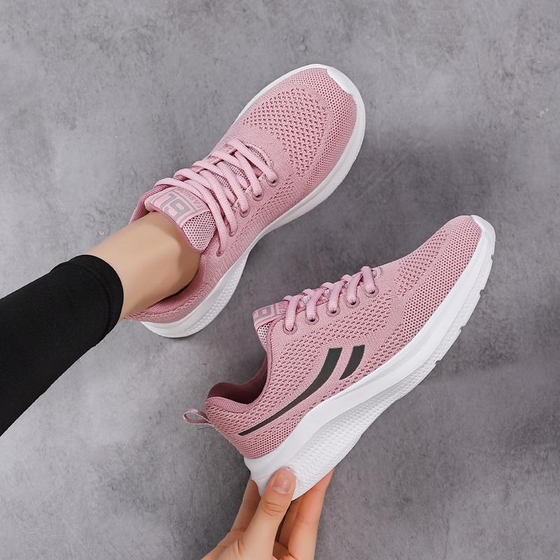 New Running Shoes Ladies Breathable Sneakers Summer Light Mesh High Quality Women's Sports Shoes Outdoor Lace Up Training Shoes