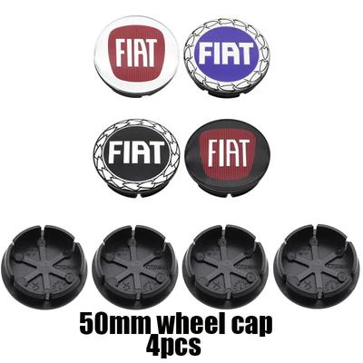 4pcs 50mm New 3D Logo Car Emblem Wheel Center Hub Cap Auto Rim Refit Dust-proof Badge Covers Emblem Styling Accessories