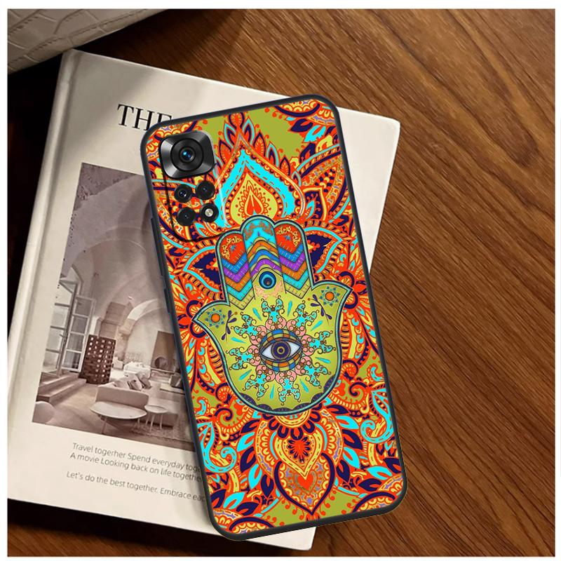Hamsa Hand of Fatima Case For Xiaomi Redmi 12 12C 13C 10C 9C Redmi Note 13 12 9 10 11 Pro 9S 10S 11S 12S Cover