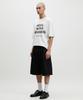 Mejongniateu [Unisex] Move Logo 16-Count Cotton Short Sleeve T-Shirt (2 Colors)