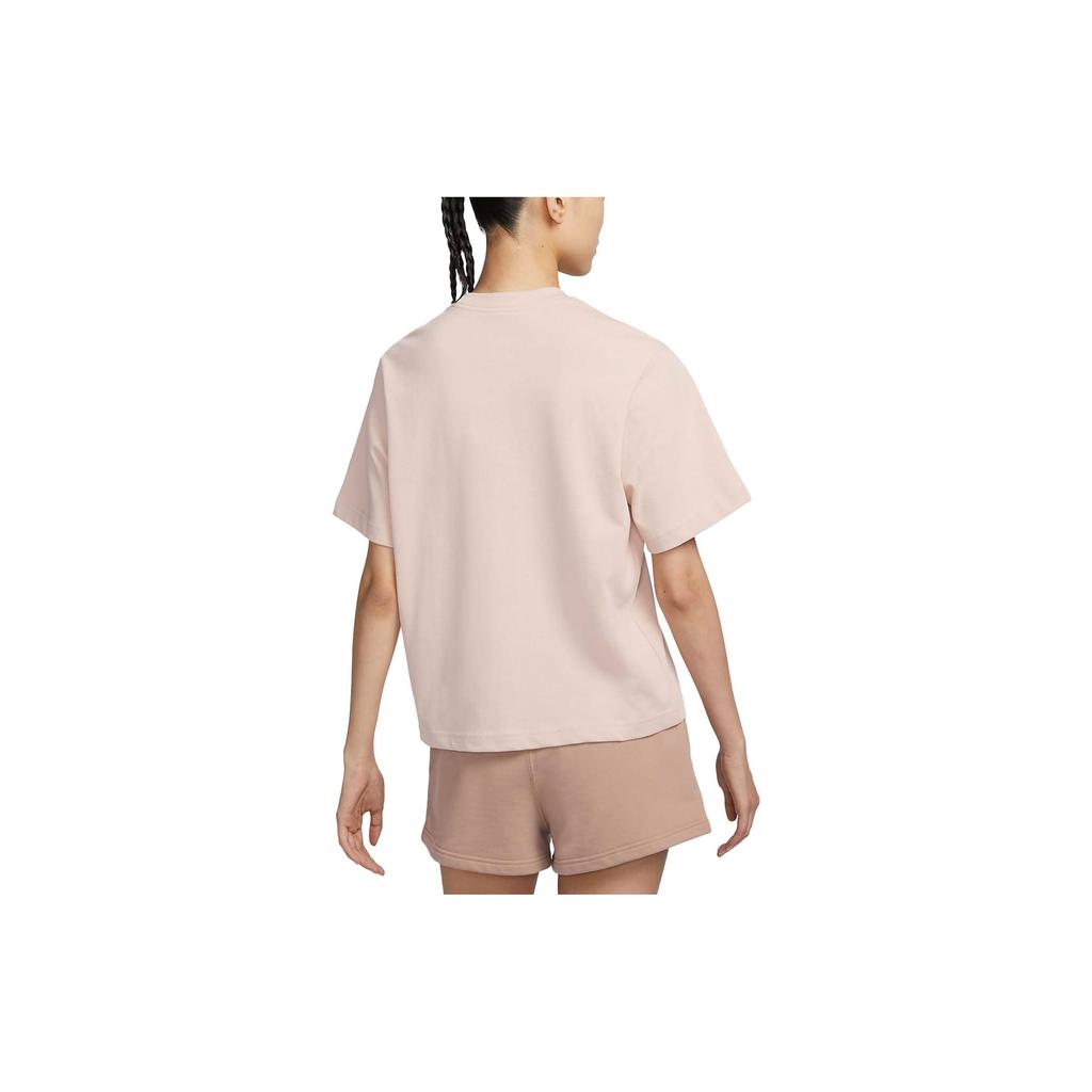 New Nike T Shirt Women's Dune White FJ2714-126