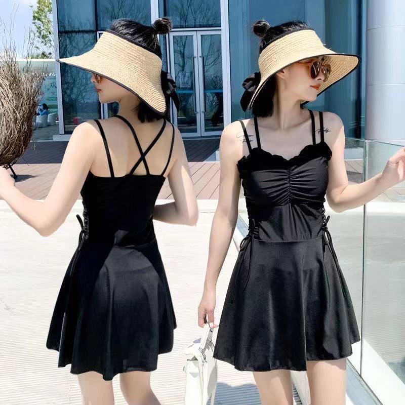 2025 Women's Conservative Slimming One-Piece Swimsuit - Super Fairy Style