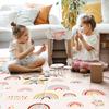 Foldable Baby Play Mat, PIGLOG 50x50 Playpen Mat, Safe Foam Playmat for Tummy Time, Waterproof Playmats for Babies and Toddlers