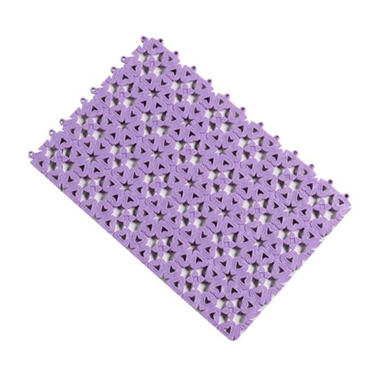 

Водонепроницаемый коврик для ванной, противоскользящий массажный ковер для душа, сделай сам, коврик для шитья-головоломки фиолетовый