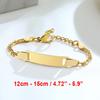 Vnox Mom Daughter Anti Allergy Stainless Steel Baby Bracelets Personalize Name Birth Date Bar Custom Girls Boys Baptism Gifts