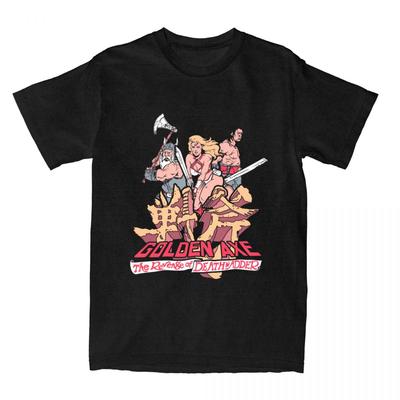 Golden Axe Arkad Videospel T-shirt Sommar Män Kvinnor Rolig Vintage 100% Bomull T-shirt O-hals Kortärmad Stor Storlek T-shirt