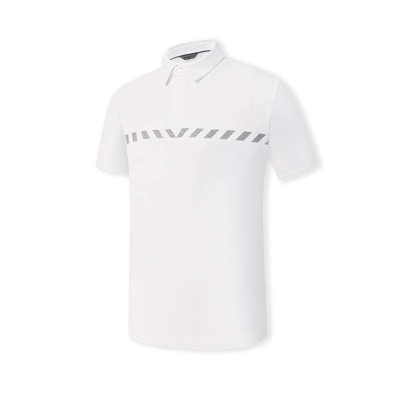 FILA Golf Series Contact Cool Elegant Simple Casual Comfortable Polo Shirt Men tops Jade-White A11M625160FWT