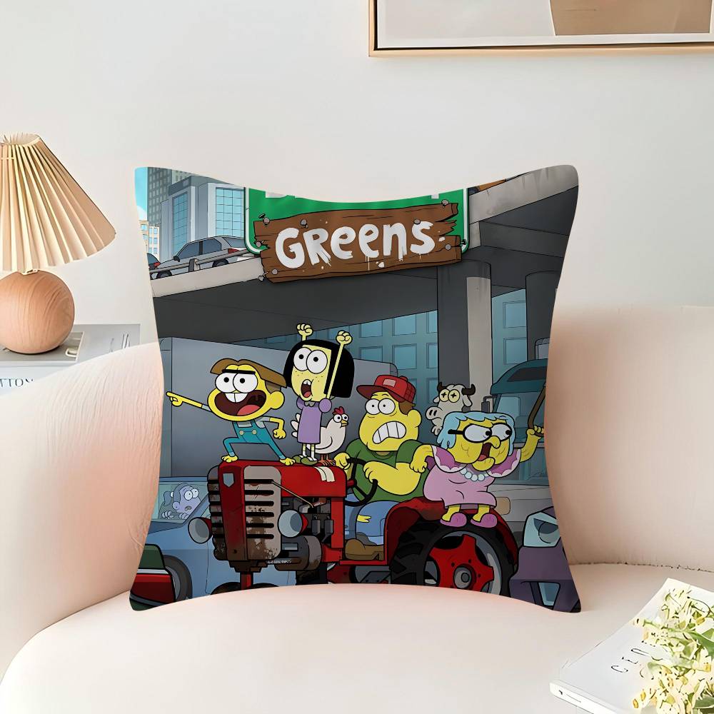 B-Big City Greens Pillow Cover Sofa Cushion Cover Home Room Decoration Children Gift