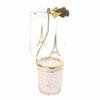 1pcs  Silver Gold Candlesticks Rotating Romantic Rotation  Carrousel Tea Light Candle Holder Dinner Wedding Bar Party