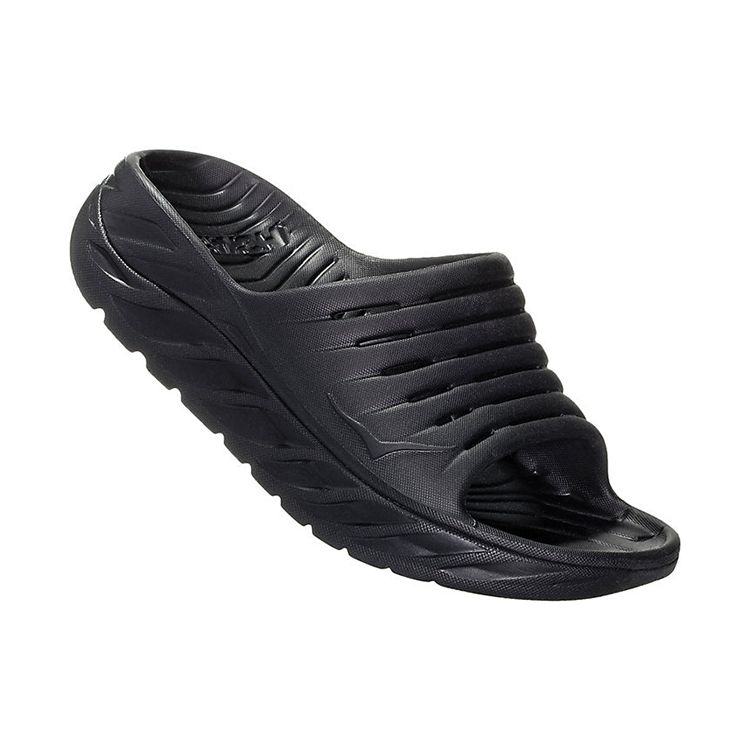 HOKA Ora Recovery Slide Schwarz Unisex Sneaker 1134527-BLK