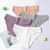 Baumwoll-Unterwäsche für Damen Niedrig geschnittene Gerippte Cheeky Bikini-Höschen Atmungsaktive Hoch geschnittene Sexy Hipster-Slips