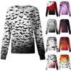 Dámské ležérní oblečení s dlouhým rukávem, jednořadové halloweenské oblečení s potiskem Cardigan Top oblečení Uniformy