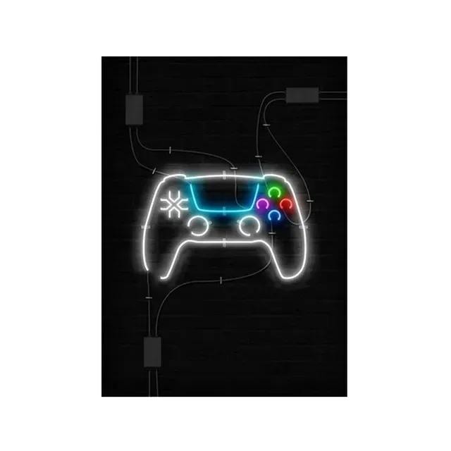 Game Gaming Room Gamepad Abstract Posters and Prints Wall Art Canvas Paintings Pictures Gamer Gift for Boys Children Room Decor