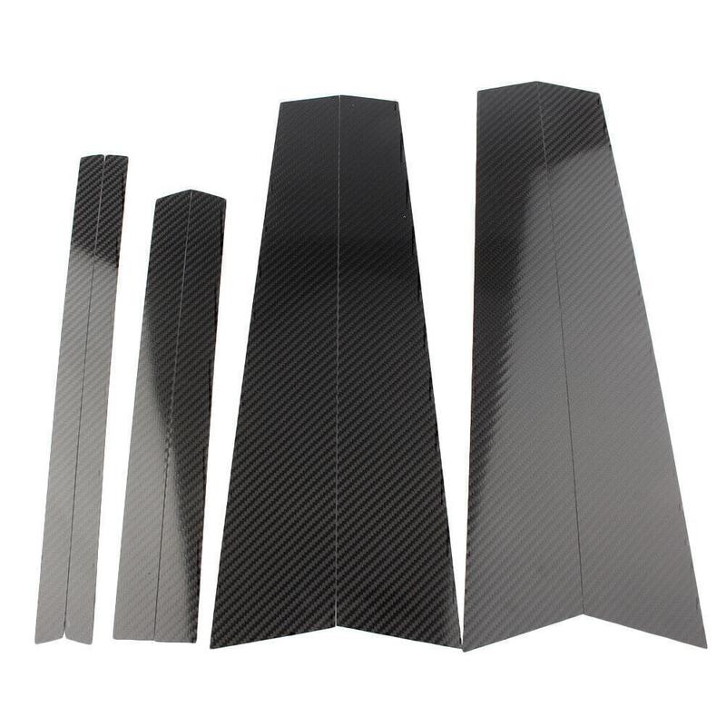 For BMW X3 2013-2017 14 15 16 Carbon Fiber Look Pillar Posts Window Trim Cover
