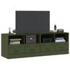 TV Cabinets 2 Pcs Olive Green 67 X 39 X 44 Cm Steel