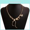 Dinosaur Skeleton Necklace With Alloy Material And Pendant For Gift And Travel Decor