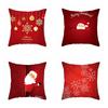 45*45cm Red Merry Christmas Cushion Cover Pillowcase Christmas Decorations For Home 2026 Xmas Noel Ornament New Year Gift 2026