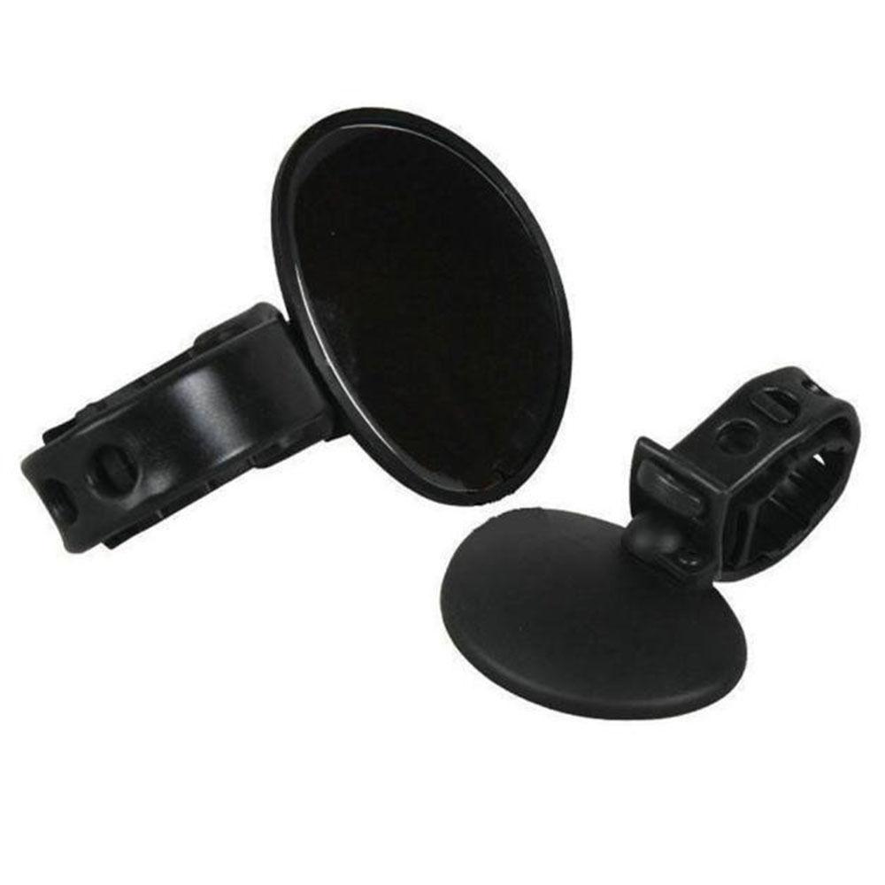 Universal Bicycle Bar End Back Mirror Adjustable 360° Rotation Rear View Mirror Round Bike Mirror Clip for MTB Rode Bike