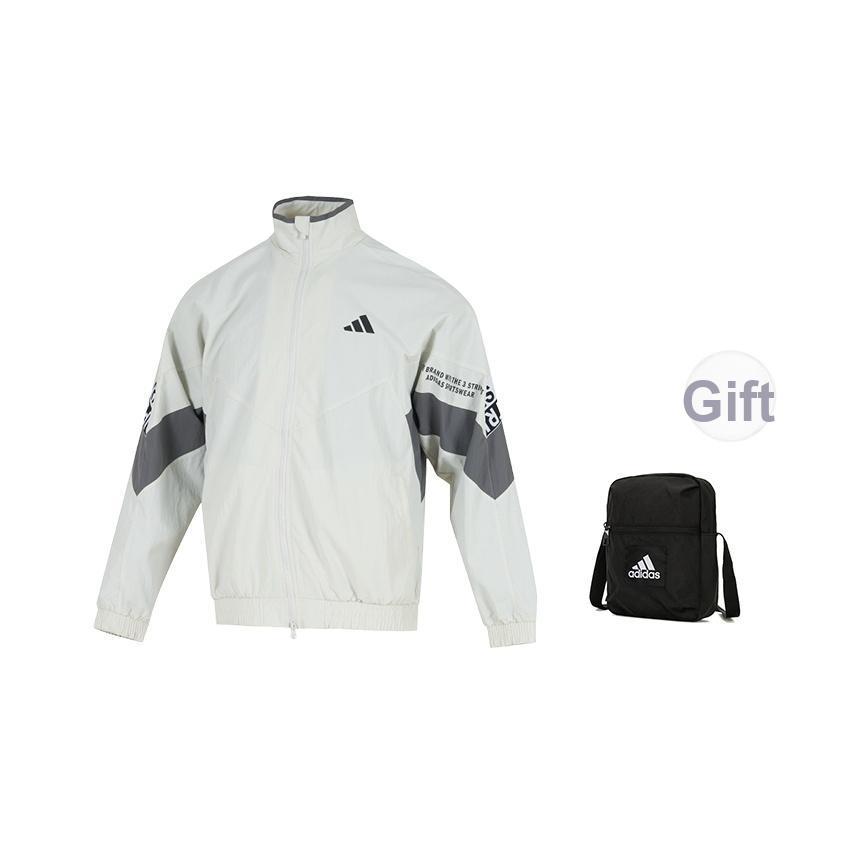 adidas Wording Pack Casual Classic Simple Retro Loose Collar Breathable Jacket Men Jacket KA1264