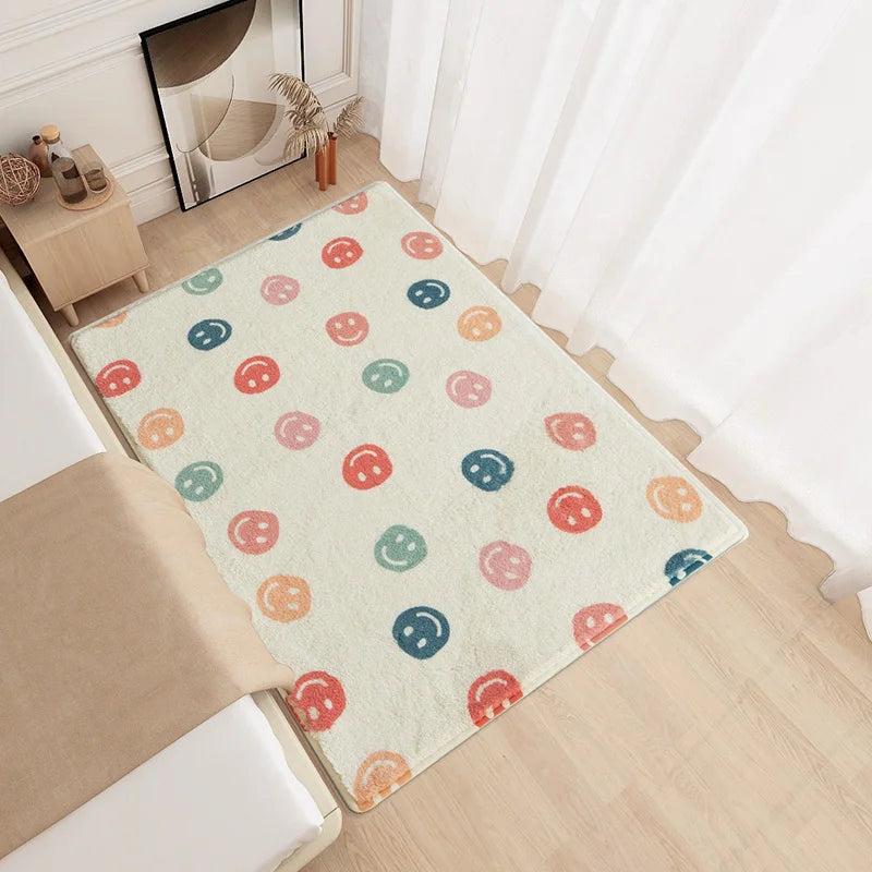 Bedroom Carpet Bedside Soft Carpets Cream Color Living Room Decoration Floor Mat Home Study Room Cloakroom Fluffy Soft Rug