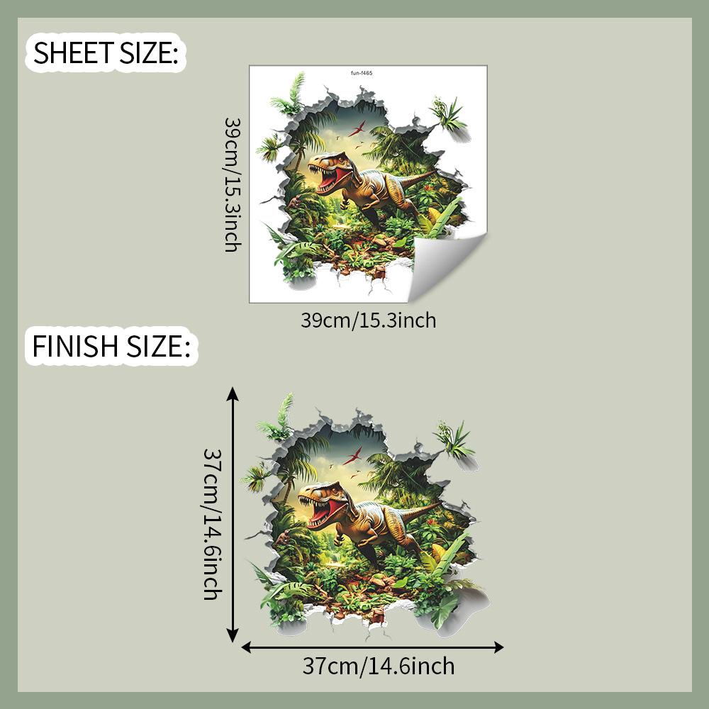 

Креативные проламывающие стену динозавры Спальня Гостиная Прихожая Украшение фона дома Наклейки на стену